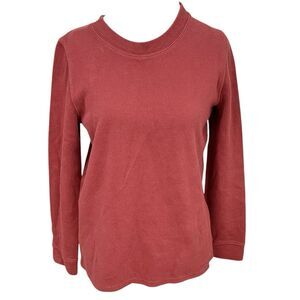 Orvis Sweater Womens Size Small Long Sleeve Minimalist Normcore Gorpcore Cotton